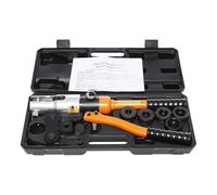 Pinza crimpatrice professionale con profilo a M, 10T/100KN, pinza pressatrice idraulica per tubi con matrici M12/15/18/22/28, strumento di pressatura professionale per tubi in rame, testa girevole a