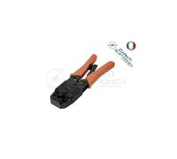 Pinza Crimpatrice Professionale per Cavi Lan Connettori Plug RJ45 RJ11 RJ12