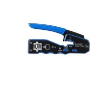 Pinza crimpatrice RJ45 Cat5e Cat6 Cat6a Ethernet per spine modulari a 8 pin, con spelafili, 1 pezzo