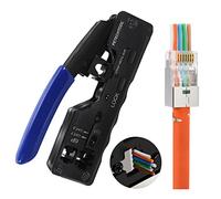 Pinza Crimpatrice rj45 CAT7 per connettore passante rj45, RJ12 e RJ11, Crimpatrice rj45 Professionale