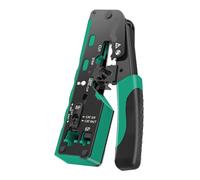Pinza crimpatrice RJ45 for connettori Ethernet Cat7 Cat6a Cat6 Cat5e, tronchese for cavi, crimpatrice Ethernet con lama di ricambio(Green)