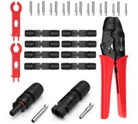Pinza Crimpatrice Set Connettori PV Solar 4mm² 6mm² Cavo Solare MC4 Compatibile