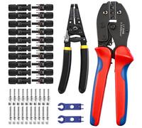 Pinza Crimpatrice Solare per Pannello Solare da 2,5/4/6 mm² con 10 paio di