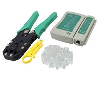 PINZA CRIMPATRICE / TESTER LAN / PLUG PER CAVI RETE ETHERNET RJ45 RJ11 ROUTER