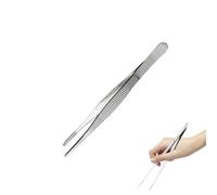 Pinza Cucina Acciaio, Acciaio Inox Pinze Cucina Professionale, Pinzette per Alimenti Utensile Manico Lungo, con Punta Diritta Pinzette Cucina, per Utensili da Cucina Chef, Frutti di Mare, Bistecca