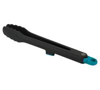 Joseph Joseph Duo Pinze da cucina con sistema di bloccaggio, resistente al calore e con poggiautensili integrato, Nero/Blu
