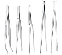 Pinza Cucina Set di 5 pinzette in acciaio inox for cucinare alimenti, for barbecue, grigliate, insalate, bistecche, buffet - Utensili da cucina