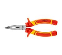 Pinza a becco allungata curvata 160 mm 1000 V, CrV, lucidata, 01-227