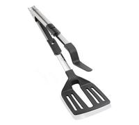 Pinza da cucina Leifheit PROLINE, modello 03089, 2 in 1, Nero e Cromo, per una e