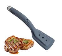 Pinza da cucina, pinza con manico resistente al calore, punta in silicone, morsetto per barbecue, pinza antiscivolo, intelligente in acciaio inox, facile da afferrare, per alimenti