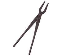 Pinza da fabbro, pinza piatta piccola di circa 30 cm, realizzata a mano in acciaio