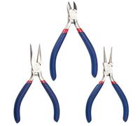 Pinza da taglio laterale corta in acciaio inossidabile, pinza a becchi tondi/a catena, strumento for la creazione di gioielli(Chain-Nose Pliers)