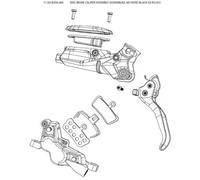 Pinza del freno senza tubo Sram G2 RS a1 Nero