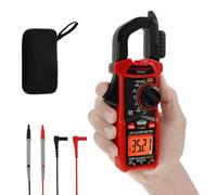 Pinza di corrente AC DC con indicatore di corrente a LED, funzione di spegnimento automatico, pinza di misurazione corrente continua per la misurazione della capacità, resistenza trombo