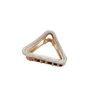 Pinza di forma triangolare alla moda, forcina, pinza cava for temperamento(Spray White)