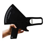 Pinza di grasso corpore di plastica spessore grasso nero misurando pinze per la pelle righello per la salute e bellezza, pinze per il corpo