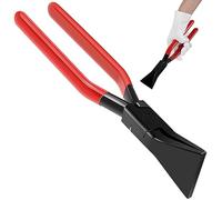 Pinza di piegatura in lamiera, per lamiera con manico ergonomico in TPR, antiscivolo, durevole pinza di piegatura in metallo con bocca dritta per piegare, orlare e appiattire (TD110)