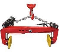 Pinza di sollevamento a catena spessa da 58,4 cm, pinze a ganasce regolabili, strumenti di sollevamento per piastra in acciaio robusto per installazione di pietra sul bordo della strada, pinze di