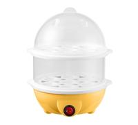 Pinza di uova elettrica rapida per uova sode, caldaie per uova a doppio strato 350W 14 uova con vassoio a vapore a spegnimento automatico e lavastoviglie