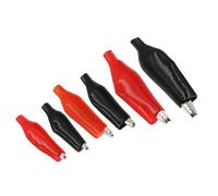 Pinza elettrica di prova, 10 pezzi, 28 mm 35 mm 45 mm, sonda metro nero rosso con plastica(35 mm Red)