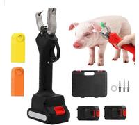 Pinza elettrica per marchi auricolari, per bovini, suini, pecore, in acciaio inox, resistente, strumento e applicatore per animali da fattoria