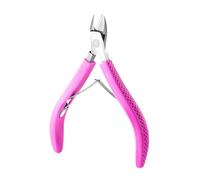 Pinza ergonomica per cuticole con impugnatura in gomma, strumento professionale per manicure per la cura delle unghie