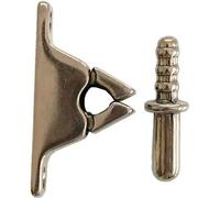 PINZA FERMAPORTE CON INCONTRO Ottone bronzato