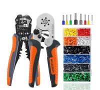 Pinza for cavi, tagliacavi, spelafili automatico regolabile, manicotti for ghiere, utensili for crimpatura di terminali, morsetto for riparazione di connessioni di cavi(6-6 YQ 800PCS)