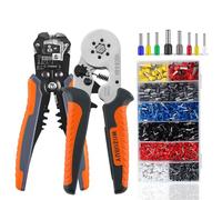 Pinza for cavi, tagliacavi, spelafili automatico regolabile, manicotti for ghiere, utensili for crimpatura di terminali, morsetto for riparazione di connessioni di cavi(6-6 YQ 1200PCS)