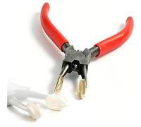 Pinza for Formare Petali, Strumento con Punta Curva in Ottone | Punte in ottone da 13 × 23 mm, modella petali e foglie, azione a molla fluida, impugnatura ergonomica