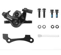 Pinza freno a disco anteriore destro per scooter elettrico per bici elettrica da 8 pollici e 10 pollici, include 1 pinza, viti, pastiglie e molla (rosso)