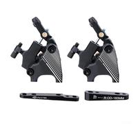 Pinza freno a disco idraulica a doppio effetto, pinza per freno a disco olio, pinza piatta, supporto per frenata bidirezionale, disco 140/160 mm (anteriore e posteriore)