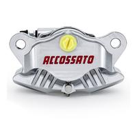 Pinza Freno Assiale Posteriore Accossato Cromata Lavorata CNC compatibile con DUCATI MONSTER 1100 dal 2009 al 2010 (CC 1100) Pastiglie Freno Incluse