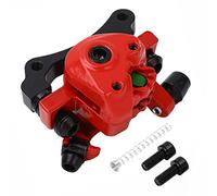 Pinza Freno Meccanica per Scooter Elettrico Freno a Disco per Scooter Elettrico in Lega di Alluminio da 10 Pollici con Molla e Viti, Dispositivo di Trazione della Linea della Bici per Ebike(Rosso)