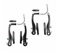 Pinza freno per bici da città e mountain bike V-brake in alluminio nero (2 copp