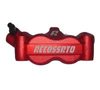 Pinza freno sinistra radiale Accossato Forgiata Monoblocco Interasse 100 mm Con Pistoni in Alluminio, con pastiglie ZXC incluse, per Ducati Scrambler Classic dal 2015 al 2018, 803 CC