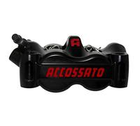 Pinza freno sinistra radiale Accossato Ricavata CNC Monoblocco Interasse 100 mm Con Pistoni in Titanio, per Ducati Scrambler Cafe Racer dal 2017 al 2020, 803 CC