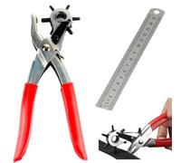 Pinza Fustellatrice,2 pezzi Pinza Fustellatrice per Cinture,Pinza per Buchi,Cintura Buca,Cintura Foratrice per Cinture,Pinza Buca Cinture,Pinza Buchi Cintura,per Carte,Cinturini Orologi,Cartone