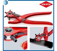Pinza fustellatrice foratrice per fori buchi professionale knipex 6 fustelle