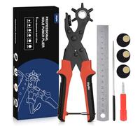 Pinza Fustellatrice, [Set Completo-Rosso] Diyife Pinza Buchi Cintura