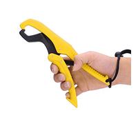 Pinza Galleggiante in Plastica di Zinco di Pesce con Impugnatura Galleggiante in Plastica ABS con Striscia da Polso per la Cattura di Pesci Senza Danni Ausiliari(Large-Giallo)