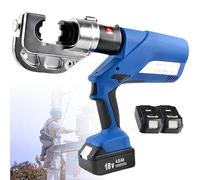 Pinza idraulica elettrica per crimpatura, pinza idraulica elettrica da 60 kN/120 kN, crimpatrice per capicorda, con illuminazione a LED per ingegneria elettrica, manutenzione automobilistica,EZ-400