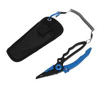 Pinza in Lega di Pesca in Lega di Alluminio di Controllo della Pesca con Sacchetto di stoccaggio Blu Rosso per Le attività di Pesca (Azul)