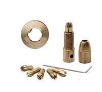 Pinza In Ottone 1~10PCS Set Pinza In Ottone Mini Mandrini for Trapano Albero Motore Elettrico Punta Del Trapano Strumento Mandrino Adattatore A Sgancio Rapido Keyless bit Adattarsi Mini Drill Mandri