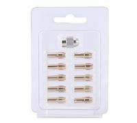 Pinza In Ottone 10/11 Pz/lotto Oro Mini Trapano In Ottone Pinza Mandrino 0.5-3.2mm In Ottone E Dado for Utensile Rotante Set di Accessori Mini Drill Mandrini (Color : C)