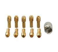 Pinza In Ottone 5/11 Pz/lotto Mini Trapano In Ottone Pinza Mandrino for Utensile Rotante 0.5-3.2mm In Ottone E Dado for Gli Accessori set Mini Drill Mandrini (Color : 11Pcs 4.3mm)