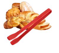 Pinza in silicone | silicone alimentare antiscivolo resistente al calore, utensile da cucina nomade,per chef, friggitrice, carne, pancetta, pollo, torta, insalata, casa, barbecue,
