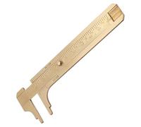 Pinza In - Strumento Di Misura Tasca Retro, Righello In Rame A Doppia | Calibro Vernier Preciso Per La Misura Del Filo, Un Righello In Pratico Per Perle, Gioielli, T
