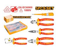 Pinza isolate 1000V INGCO kit 3 pz pinze + spelafili 6" + Cercafase + Valigetta