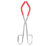 Pinza laboratorio professionale con clip per becher in acciaio inossidabile con manico in plastica per la movimentazione dei becher nei laboratori di chimica e nelle aule di